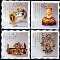 DEUTSCHE BUNDESPOST 1988 GOLD+SILBERSCHMIDEKUNST**POSTFRISCH