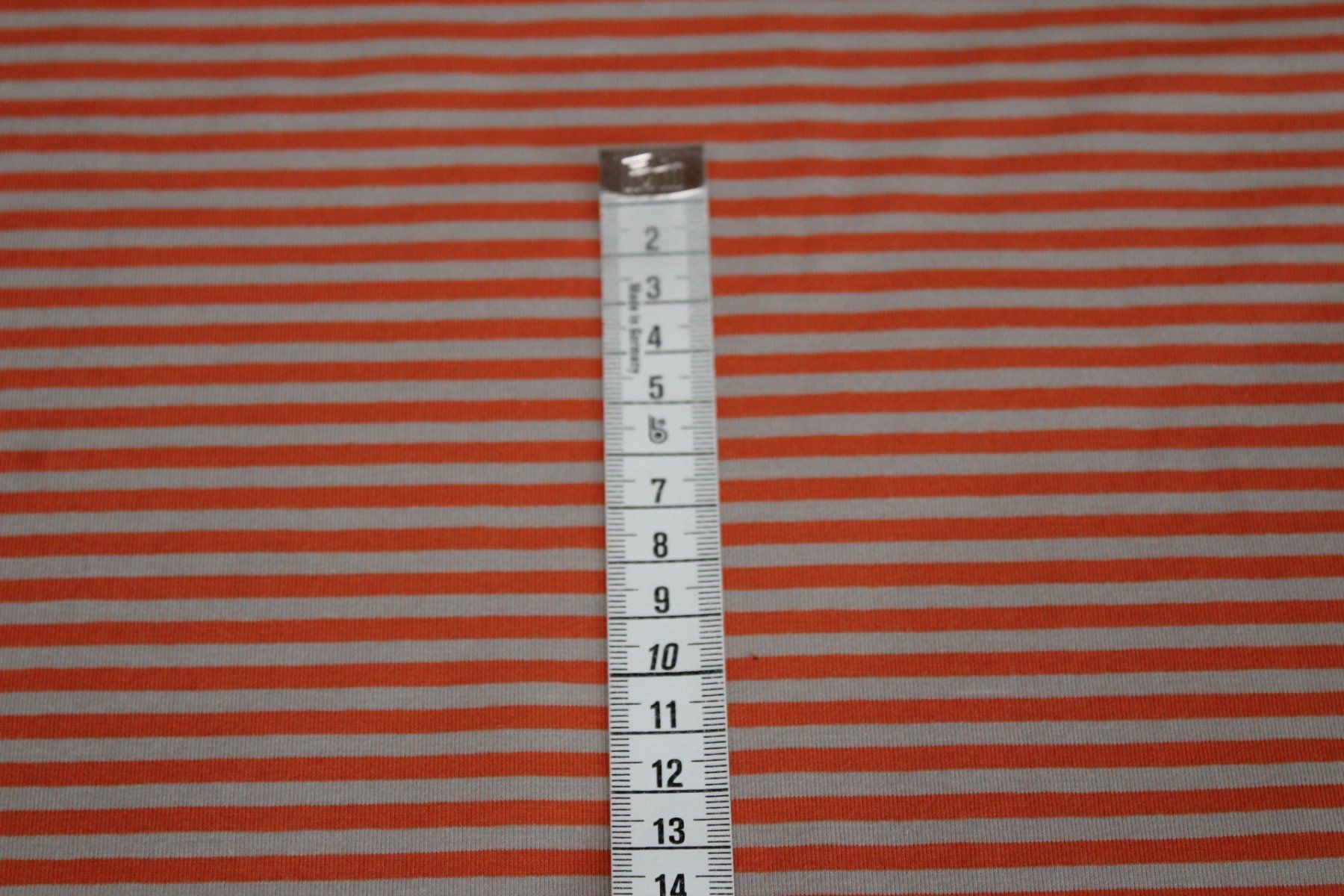 Tessuti: Stoff Baumwolljersey beige/orange – Nuovo (secondo la descrizione) da Obfelden venduto da solomon111 1