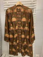 Goldbrauner Seidenmantel Gr.XL