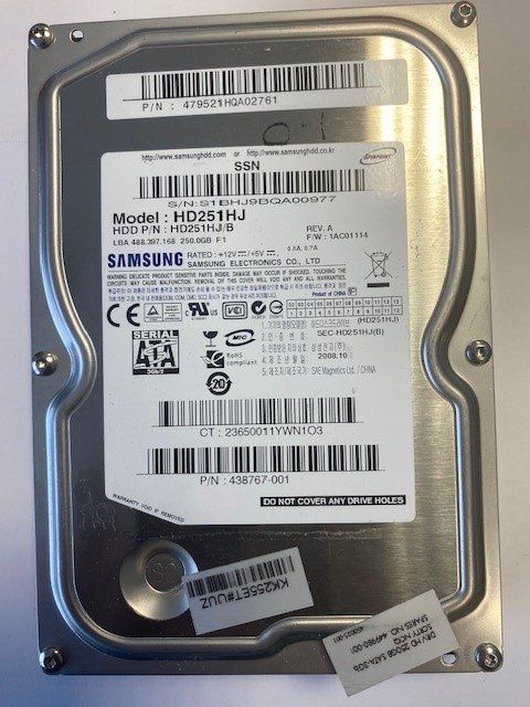 Hard Disk Samsung 250GB 3.5 Zoll (Gebraucht) in Wängi für CHF 1 – mit ...
