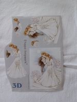 3D Schnittbogen Hochzeit Karte, Brautpaar