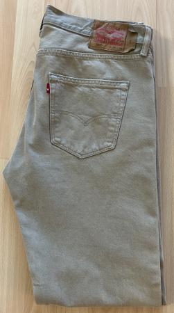 Levi's 501 Herren Jeans Beige Grösse W34 L34