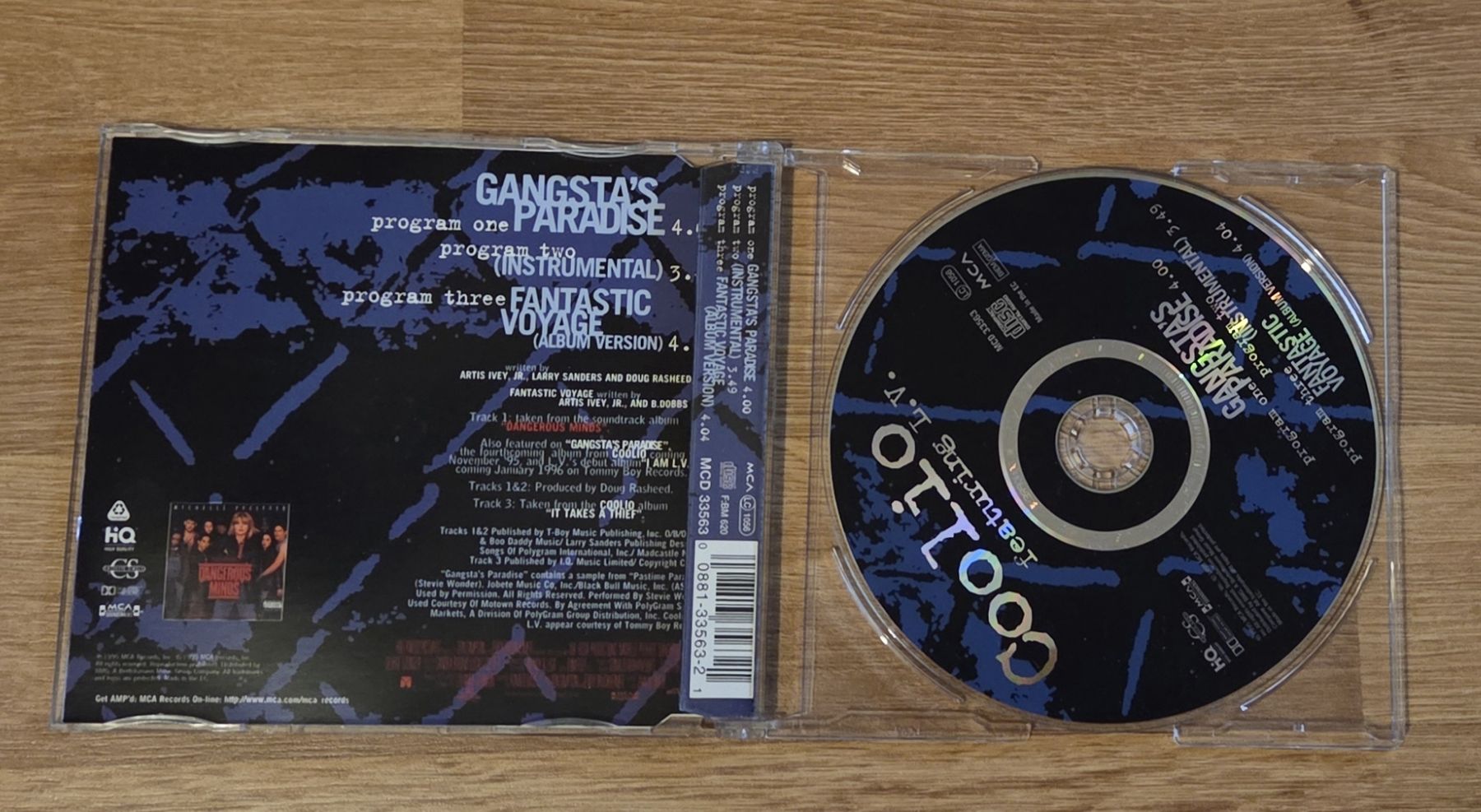 CD: COOLIO GANGASTA'S PARADIES MAXI SINGLE – Usato da Winterthur venduto da raymen74 1