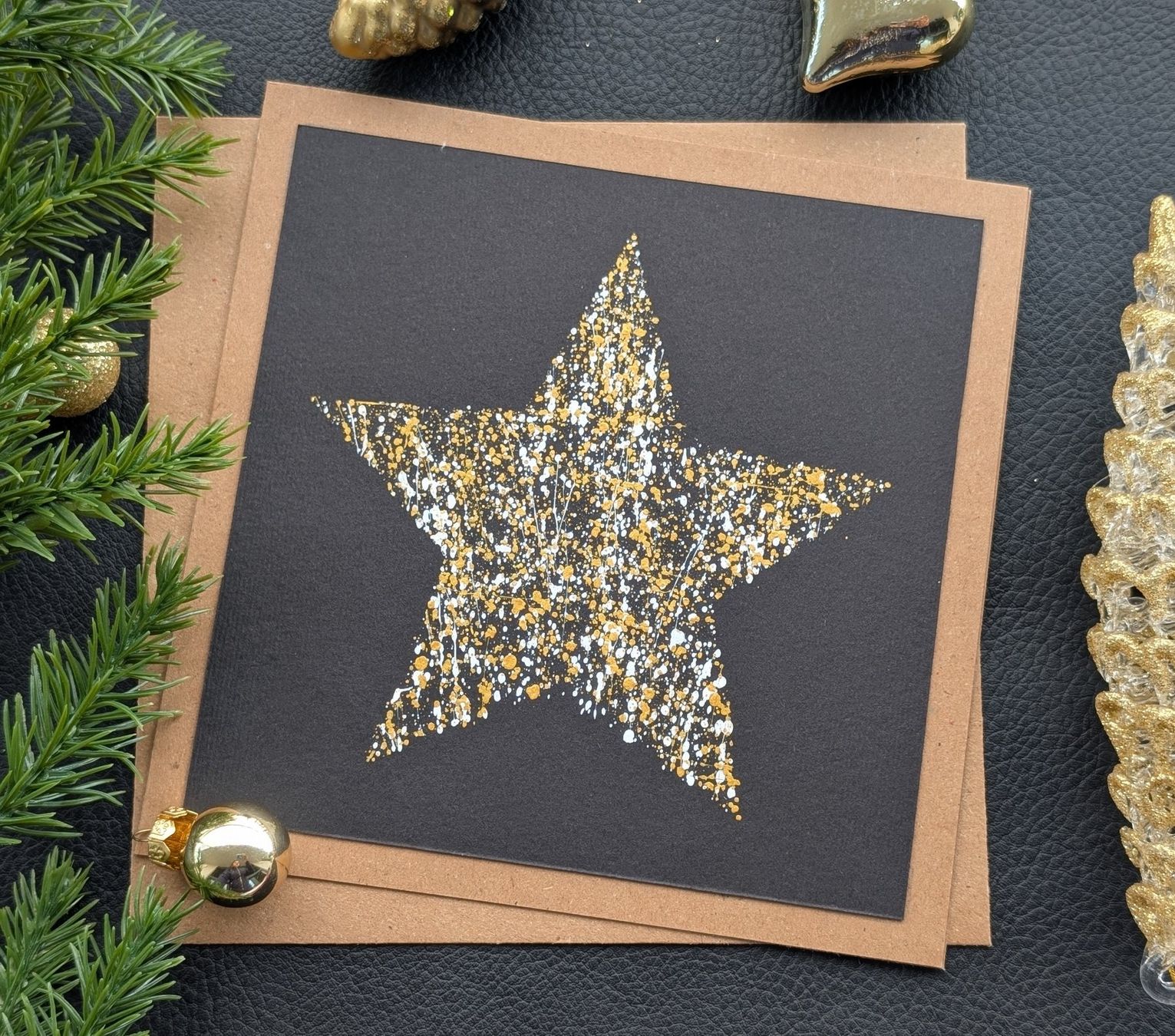 Cartoline: Handgemachte Weihnachtskarte Set auf 2 – Nuovo e nell'imballaggio originale da Winterthur venduto da LaVieColor 5