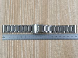 Hochwertiges Edelstahl Uhrenband 20mm, Faltschliesse Spezial