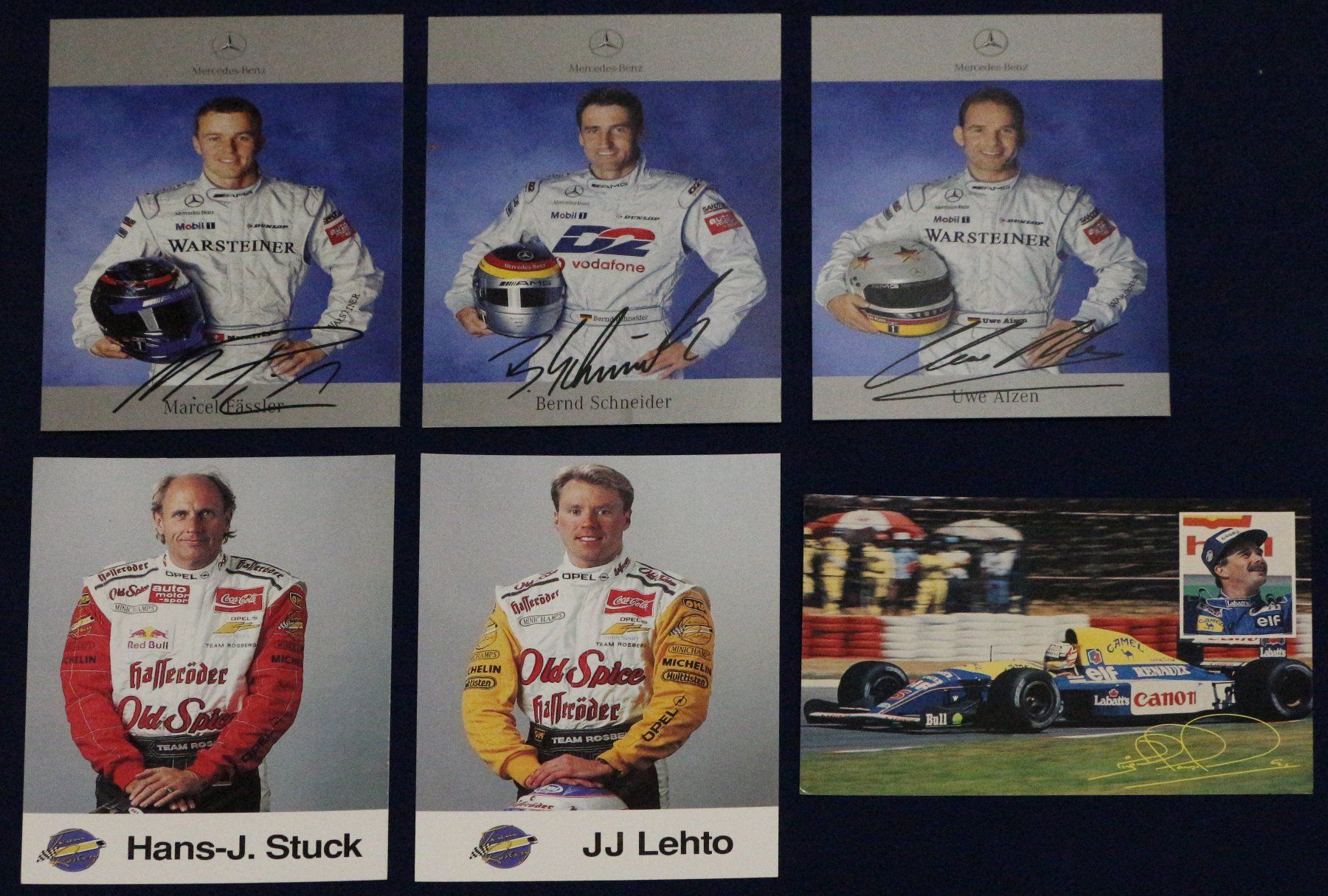 Autografi: 6 Autogrammkarten aus DTM und Formel 1 – Usato da Mörschwil venduto da Ferrari-V8