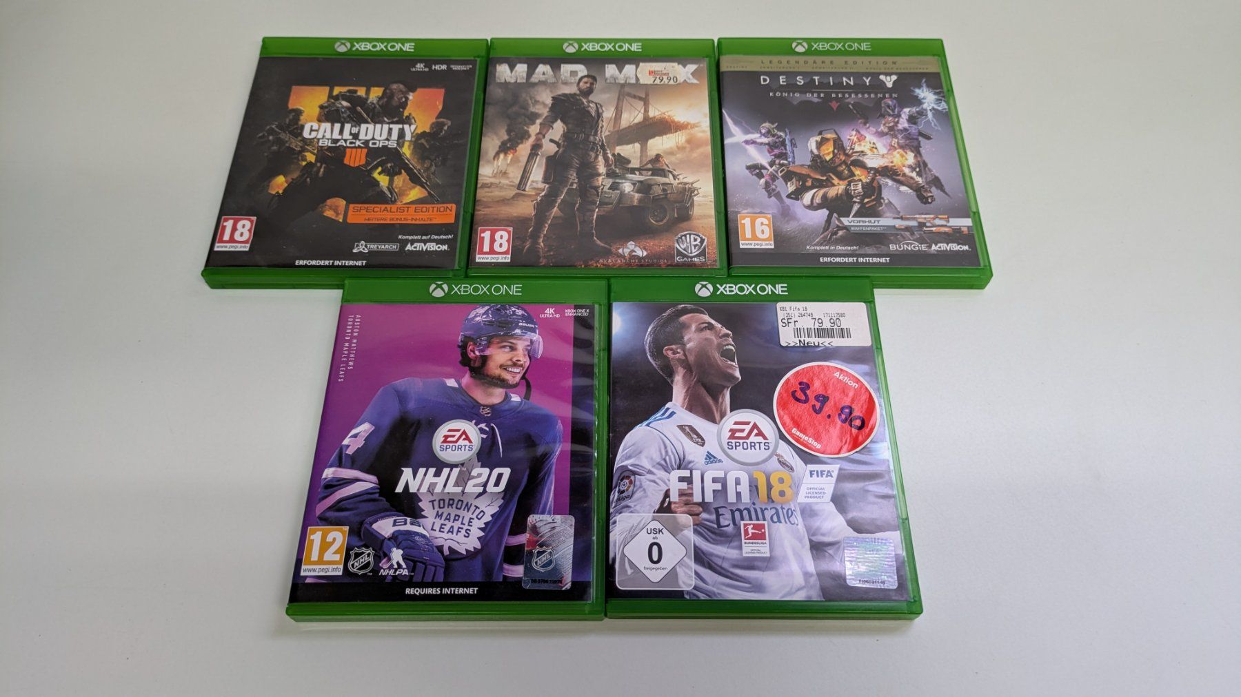 Microsoft Console: Xbox One mit Controller, 5 Games und Headset – Usato da Menziken venduto da mame18 1
