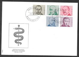 FDC Serie 498-502 ET 23.9.1971 schön illustriert