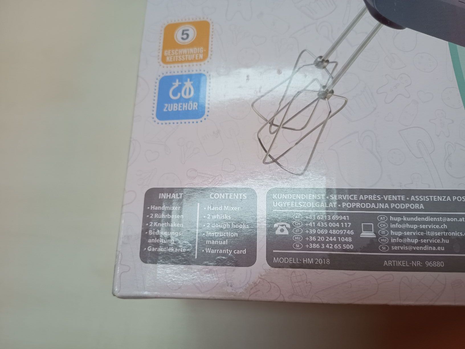 Ambiano Elettrodomestici da cucina: Handmixer AMBIANO, gebraucht – Usato da Döttingen venduto da Schlei 3
