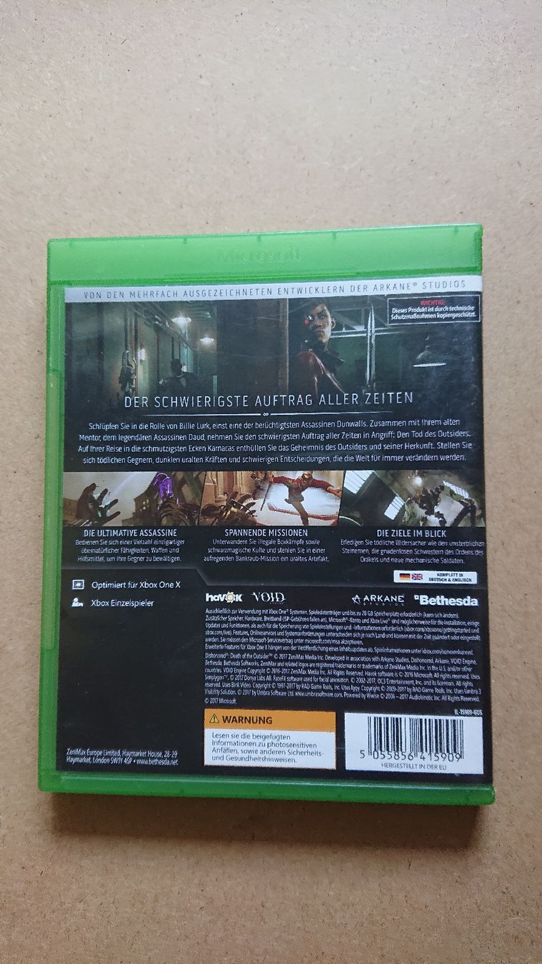 Giochi: Dishonored Der Tod des Outsiders xbox one – Usato da Chur venduto da FreakofRarity 1