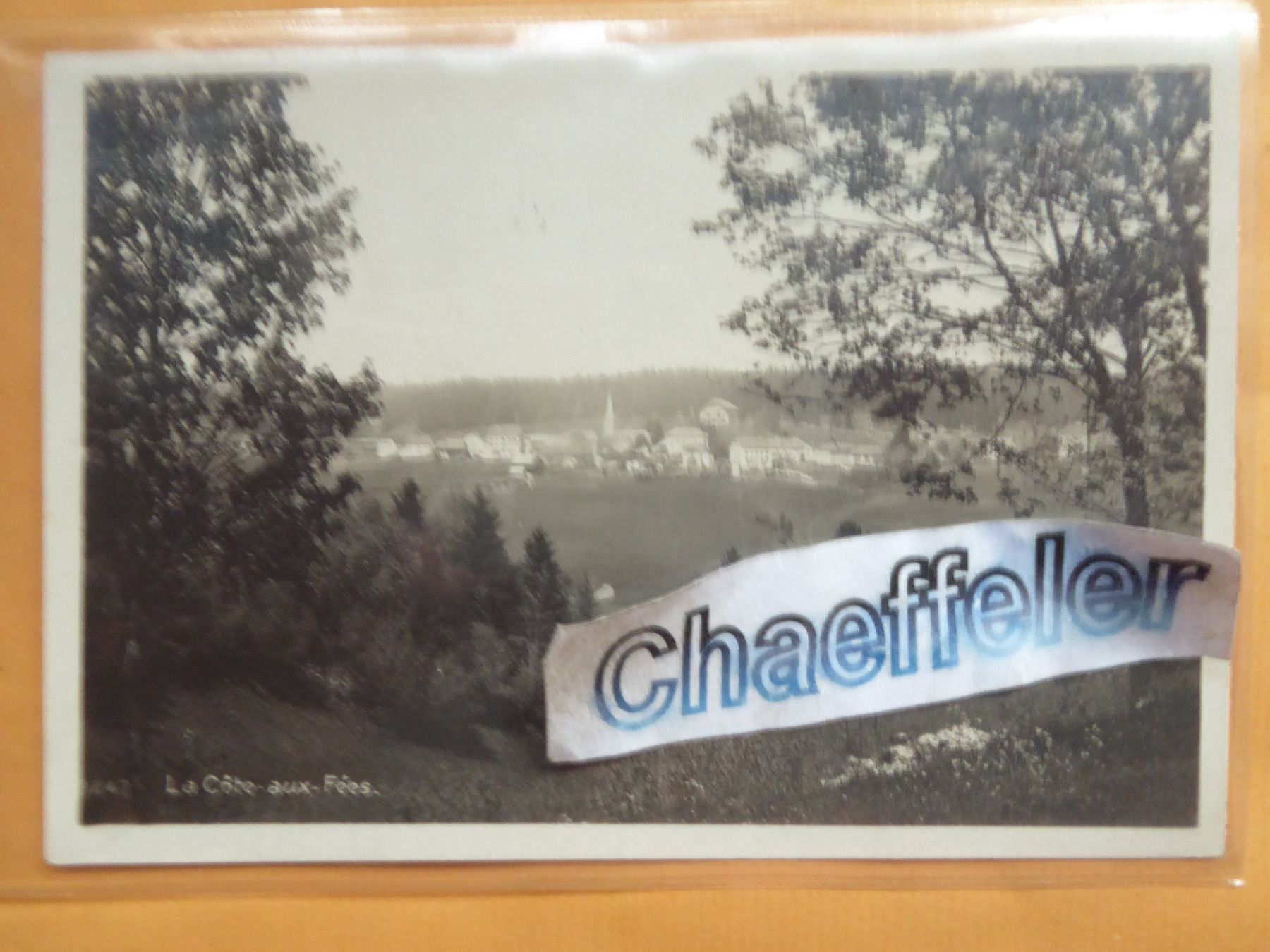 Cartoline postali: 1925 La Côte-aux-Fées – Usato da Zürich venduto da Chaeffeler