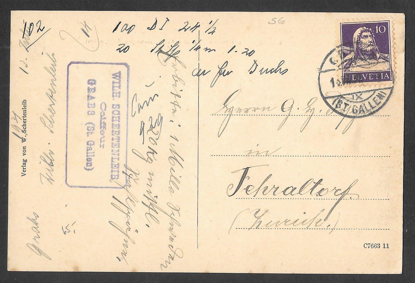 Cartes postales: Grabs Poststrasse – D'occasion à Olten par clotaldi 1