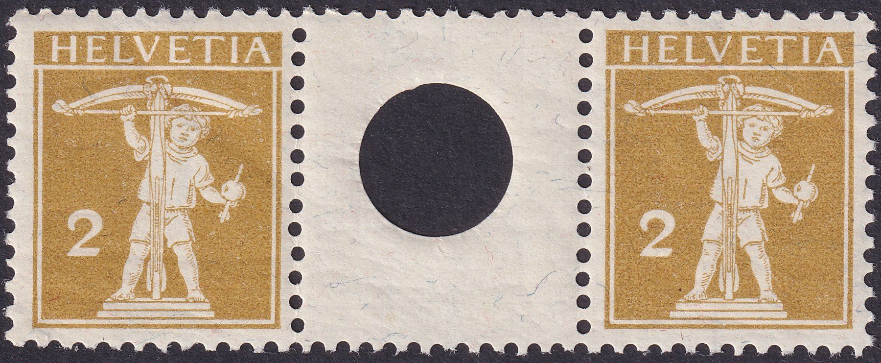 Alle Briefmarken: Zwischensteg: S2 ** postfrisch, Kat: 15.-+ – Gebraucht aus Sursee von Luzernerraute