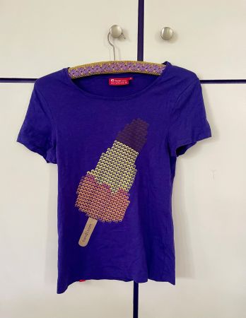 Sommerliches T-Shirt von Heidi.com mit Glace, Grösse S