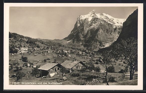 Cartes postales: Grindelwald, Teilansicht mit Blick auf d – D'occasion à Berlin par bartko-reher