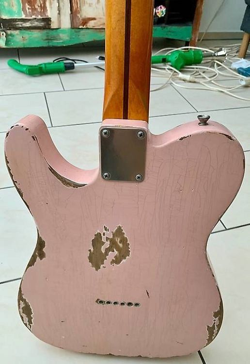 Instruments de musique: 2014 Whitfill Custom Tele, Shell Pink, heavy relic – D'occasion à Wettingen par Molmart 2