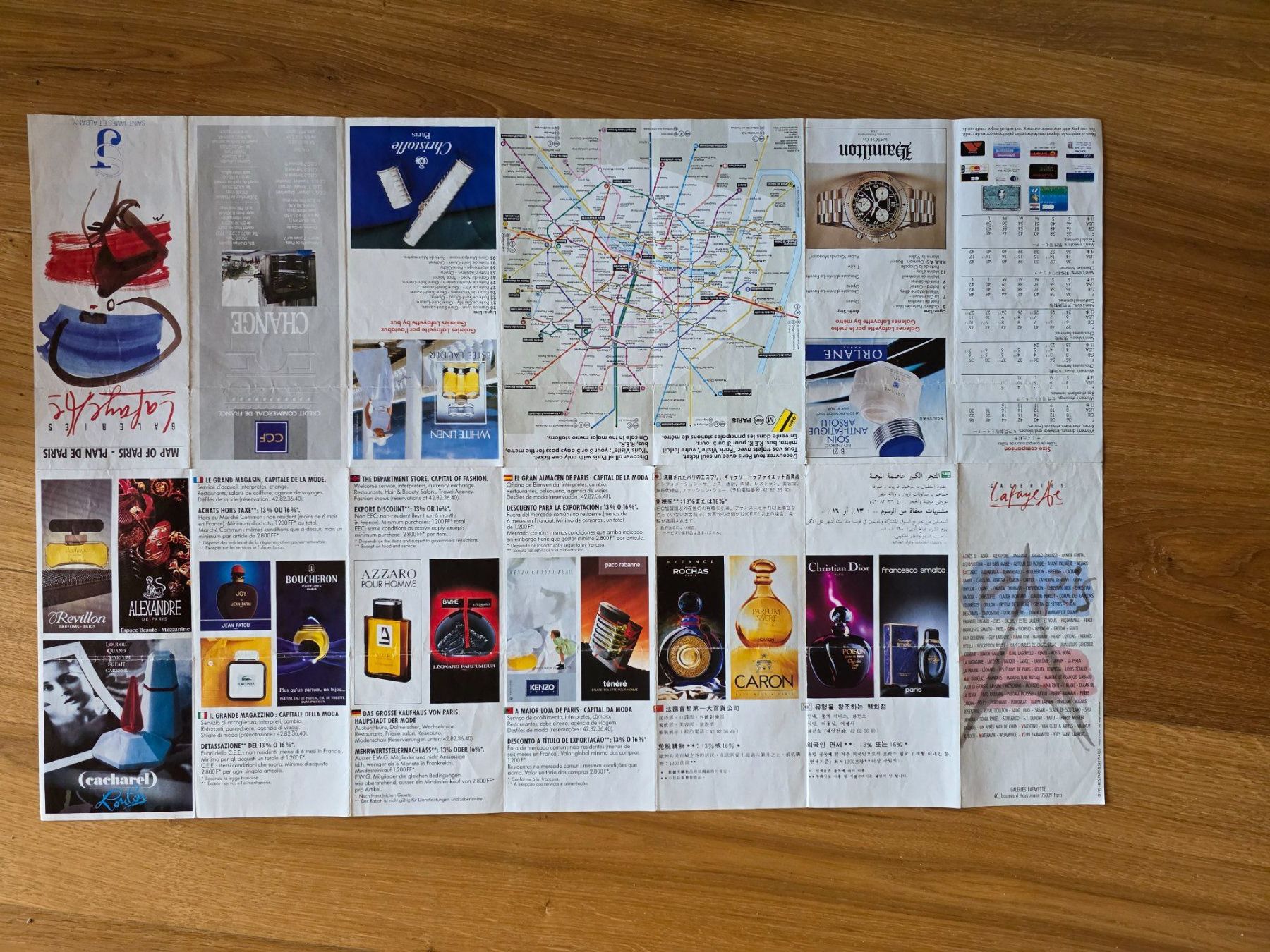Cartine & Atlanti: Vintage Stadt Plan PARIS 1991 – Usato da Walterswil BE venduto da Lonitti 2