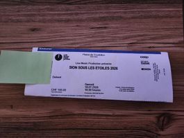 1 billet pour Sion sous les étoiles 