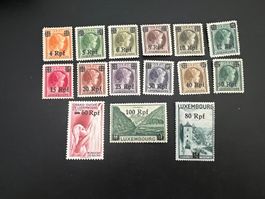 D.Reich Besetzung Luxemburg 1940 MiNr. 17-23  *       (5284)