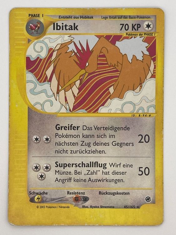 Ibitak 45/165 Rare Pokémon Expedition ab 1.- (Neu (gemäss Beschreibung ...