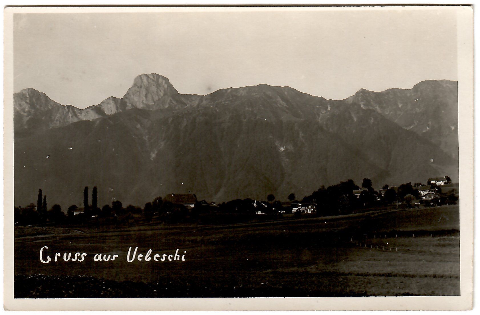 Cartoline postali: Ansichtskarte  'Gruss aus Uebeschi' – Usato da Kerns venduto da etma3