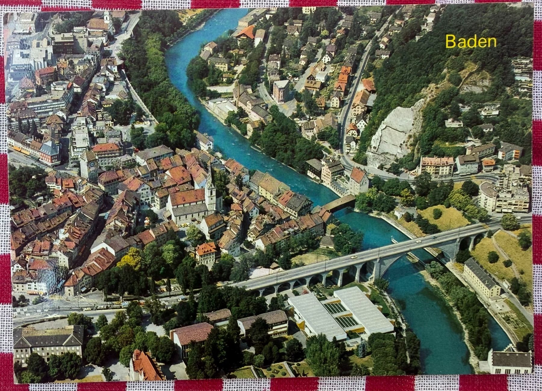 Cartes postales: BADEN - mit Limmat - Ansichtskarte – D'occasion à Tegerfelden par siebenmacky