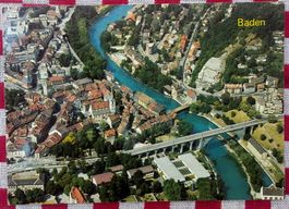 BADEN - mit Limmat - Ansichtskarte