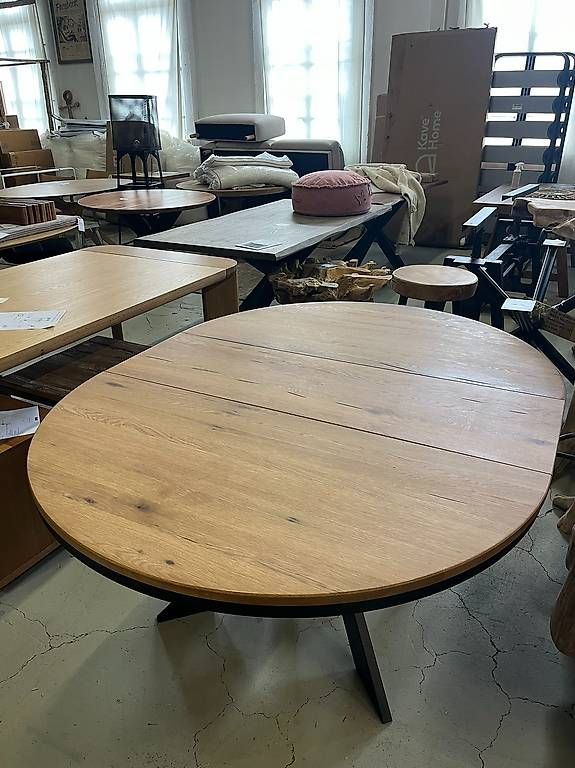 Tavoli: Esstisch Rund ausziehbar 130x130 Rustikale Eiche – Nuovo e nell'imballaggio originale da Zollikofen venduto da uniqueroom 2