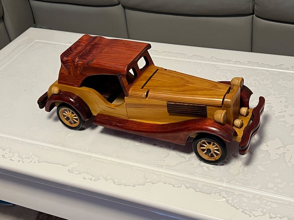 Vintage Holz Auto Modell dekorative Holz Auto altes Fahrzeug