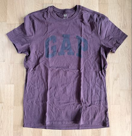 Herren T-Shirt GAP Grösse L lila guter Zustand