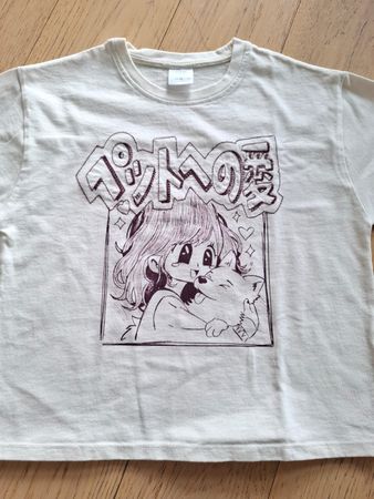 Langarmshirt von Zara, mit Manga Motiv, Gr. 11-12 Jahre