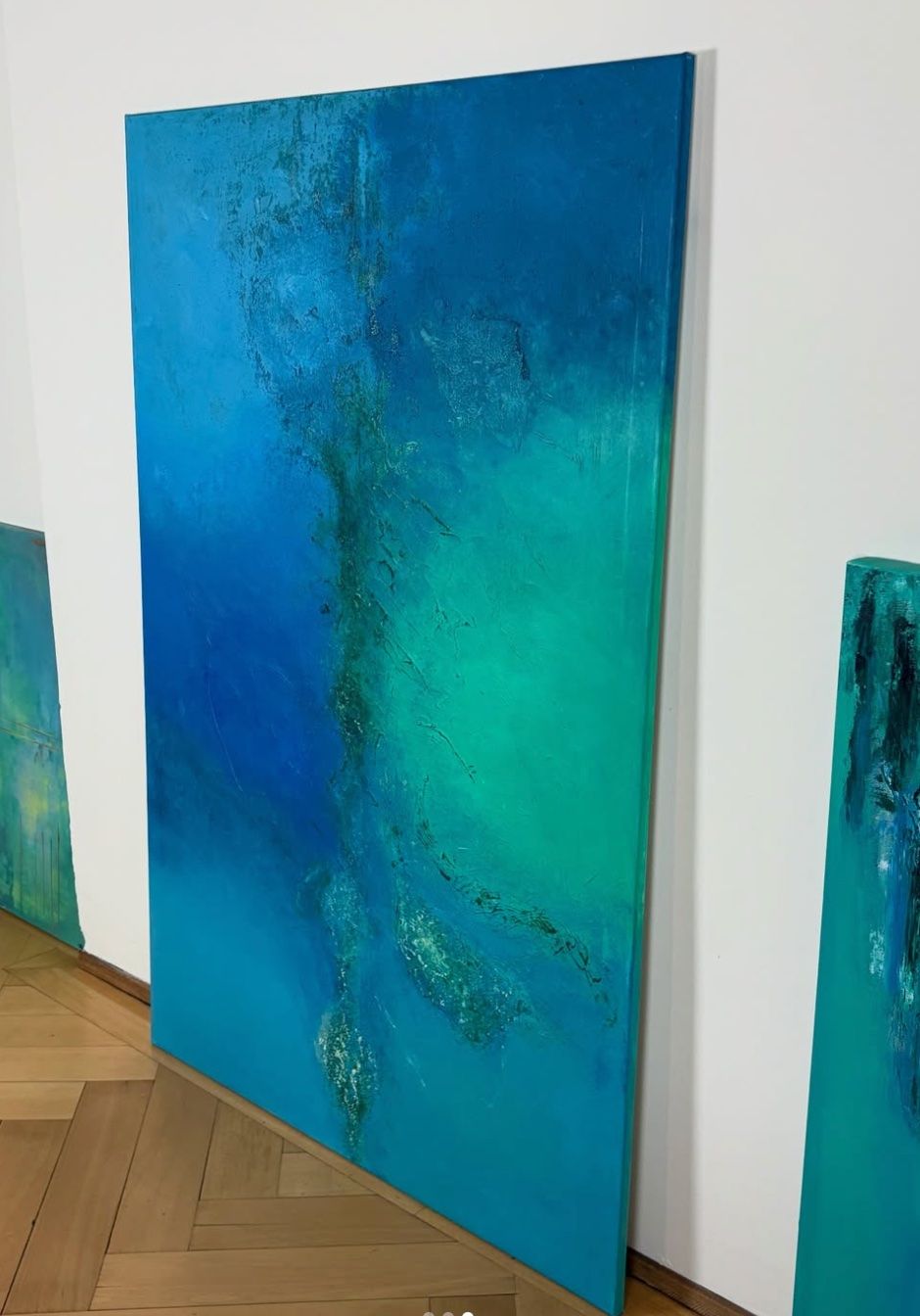 Gemälde: Original Textured Abstract Painting 100x150cm – Neu (gemäss Beschreibung) aus Zürich von Asybb 1