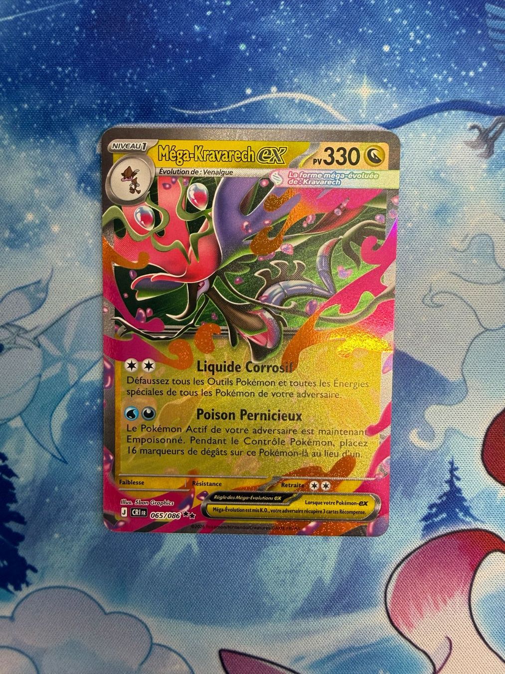 Pokémon Carte collezionabili: Méga-Kravarech EX - CRI 065 FR – Nuovo (secondo la descrizione) da Courgenay venduto da ScamBoxOff
