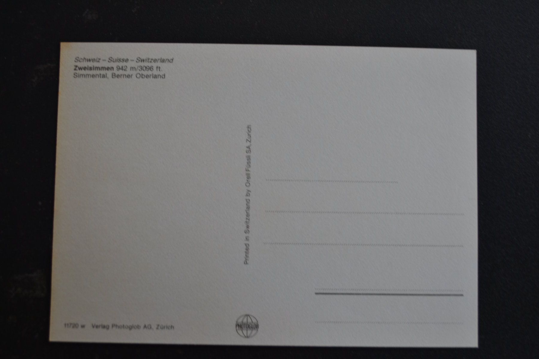 Cartoline postali: AK Zweisimmen BE – Usato da Beinwil am See venduto da kajak55 1