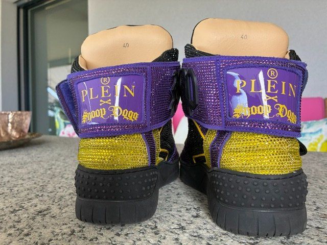 Philipp Plein Herrenschuhe: Philipp Plein Sneaker Gr. 40 Version Snoop Dogg, violett – Neu (gemäss Beschreibung) aus Valbella von Ischka01 7