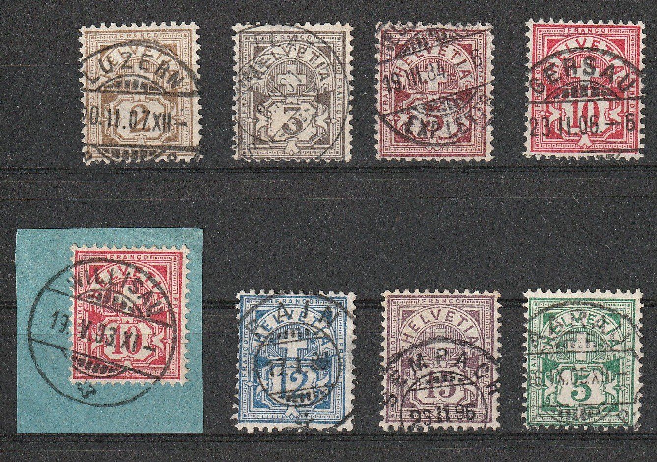 Tutti i francobolli: Lot Briefmarken Ziffermuster mit Vollstempel – Usato da Homburg venduto da masina01