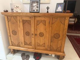 Bar / Storage Cabinet Teak Wood 
