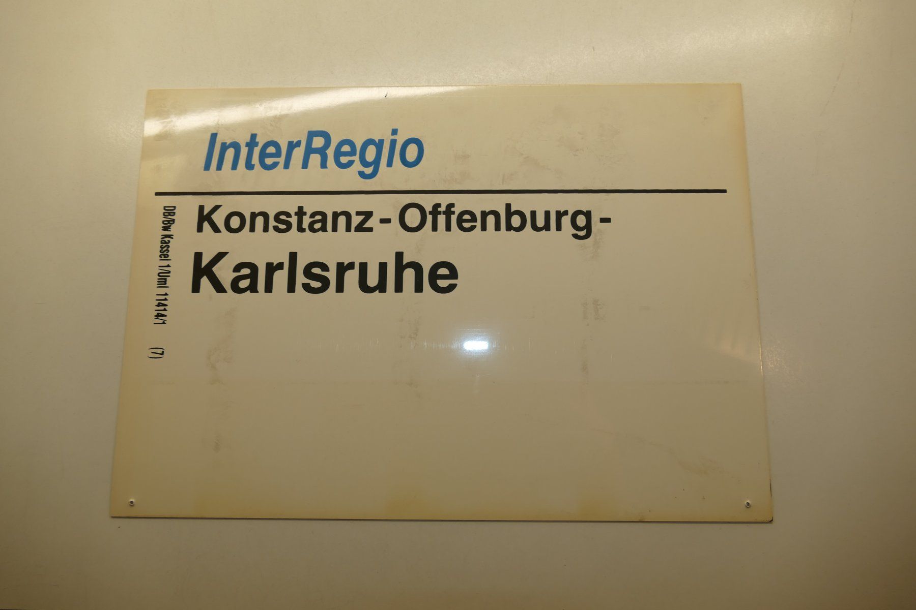 Modellini di ferrovie: DB Personenwagen Schild InterRegio – Usato da Niederhasli venduto da rail-duerst