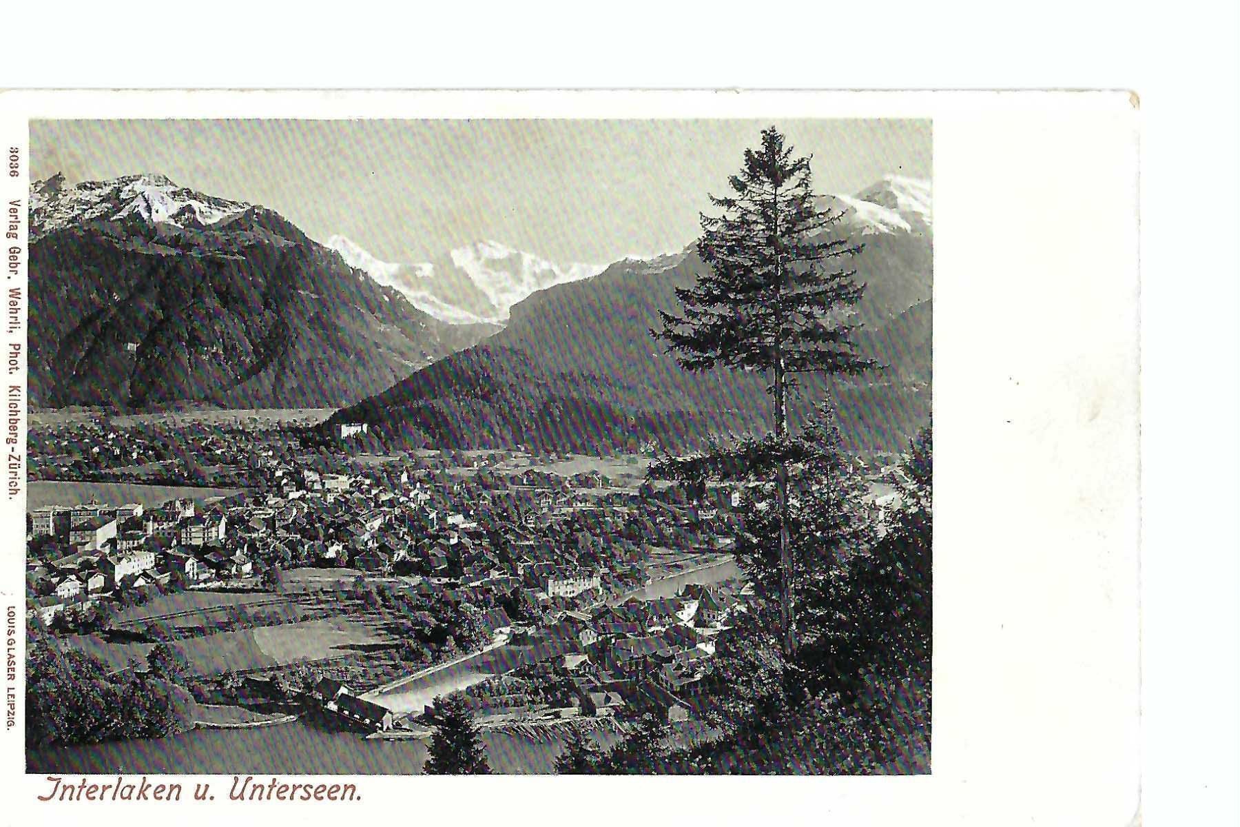 Cartoline postali: Interlaken u. Unterseen – Usato da Thun venduto da 44wart