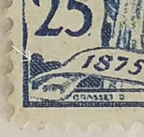 MA492) 79, UPU, Abart feiner Strich unten links
