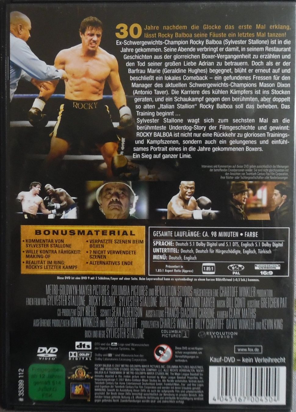 Tutti i DVDs: Rocky Balboa – Usato da Bellinzona venduto da Luna093 2