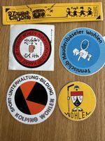 5 alte Aufkleber Wohlen AG – Vereine Sport Vintage Sticker
