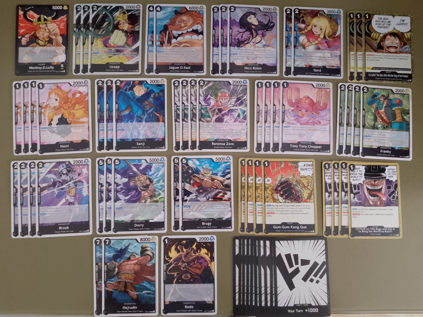 Bandai Carte collezionabili: One Piece Deckbausatz OP17 Luffy Core Karten – Nuovo (secondo la descrizione) da Jona venduto da Stack