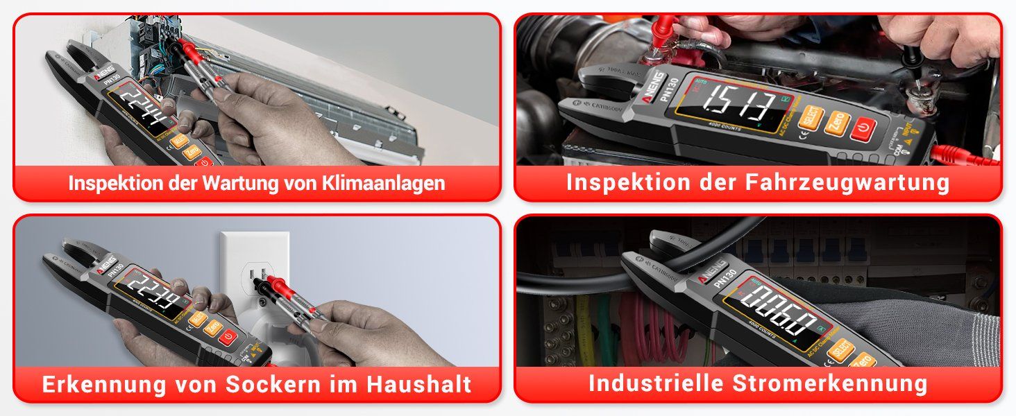 Misurare: Profi Digitale Strommesszange Multimeter mit Zubehör – Nuovo e nell'imballaggio originale da Châtelaine venduto da topshop.switzerland 7