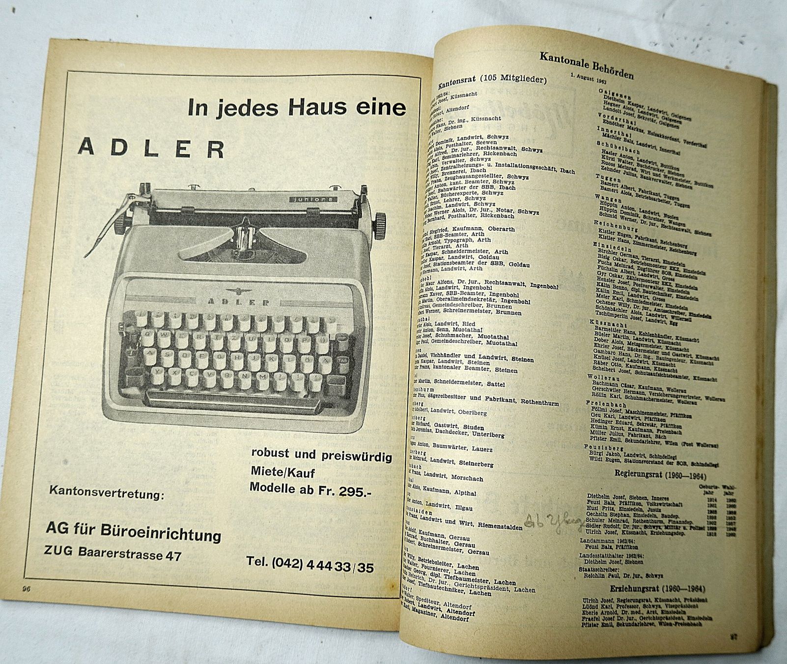 Kalender: Schwyzer Kalender 1964 – Gebraucht aus Baar von 2cvbaar 5