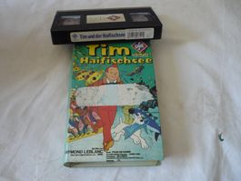 VHS Rare 80er Videokassette - Tim und Struppi Haifischsee
