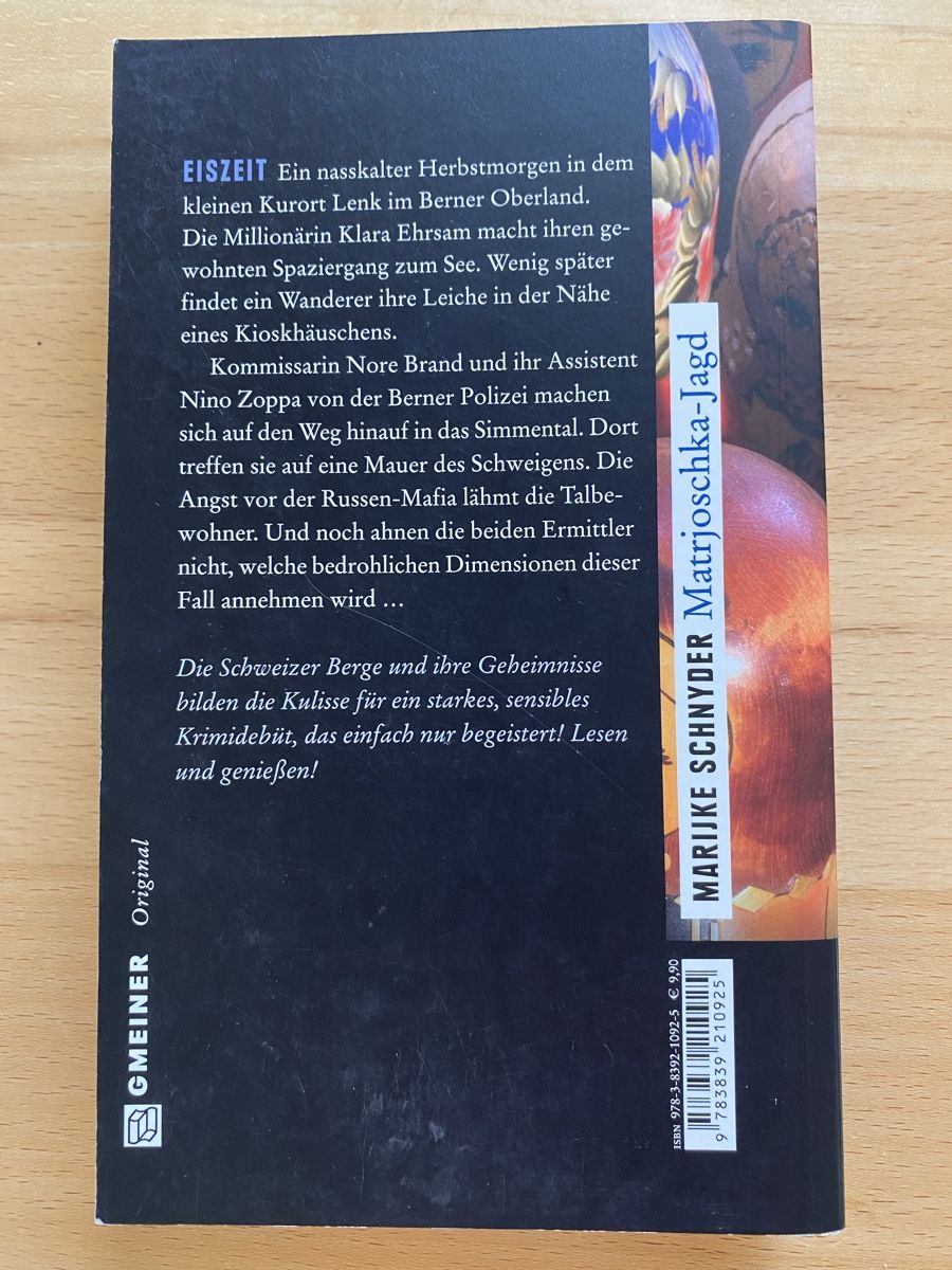 Bücher: Matrjoschka-Jagd - Marijke Schnyder – Gebraucht aus Schwarzenburg von Michellu 1