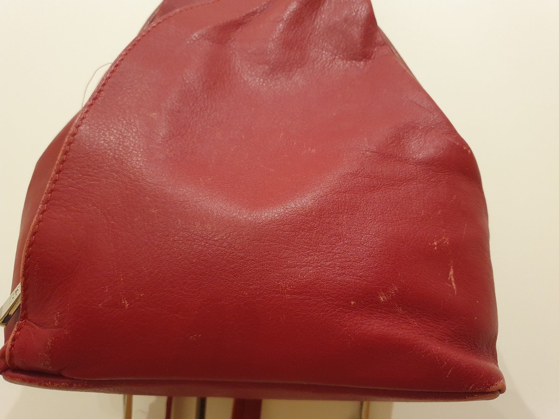 Zaini: Leder Rucksack rot – Usato da Heinrichswil venduto da sabi2809 3