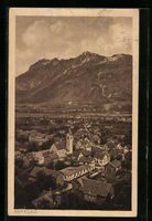 Sevelen, Ortsansicht gegen das Gebirge
