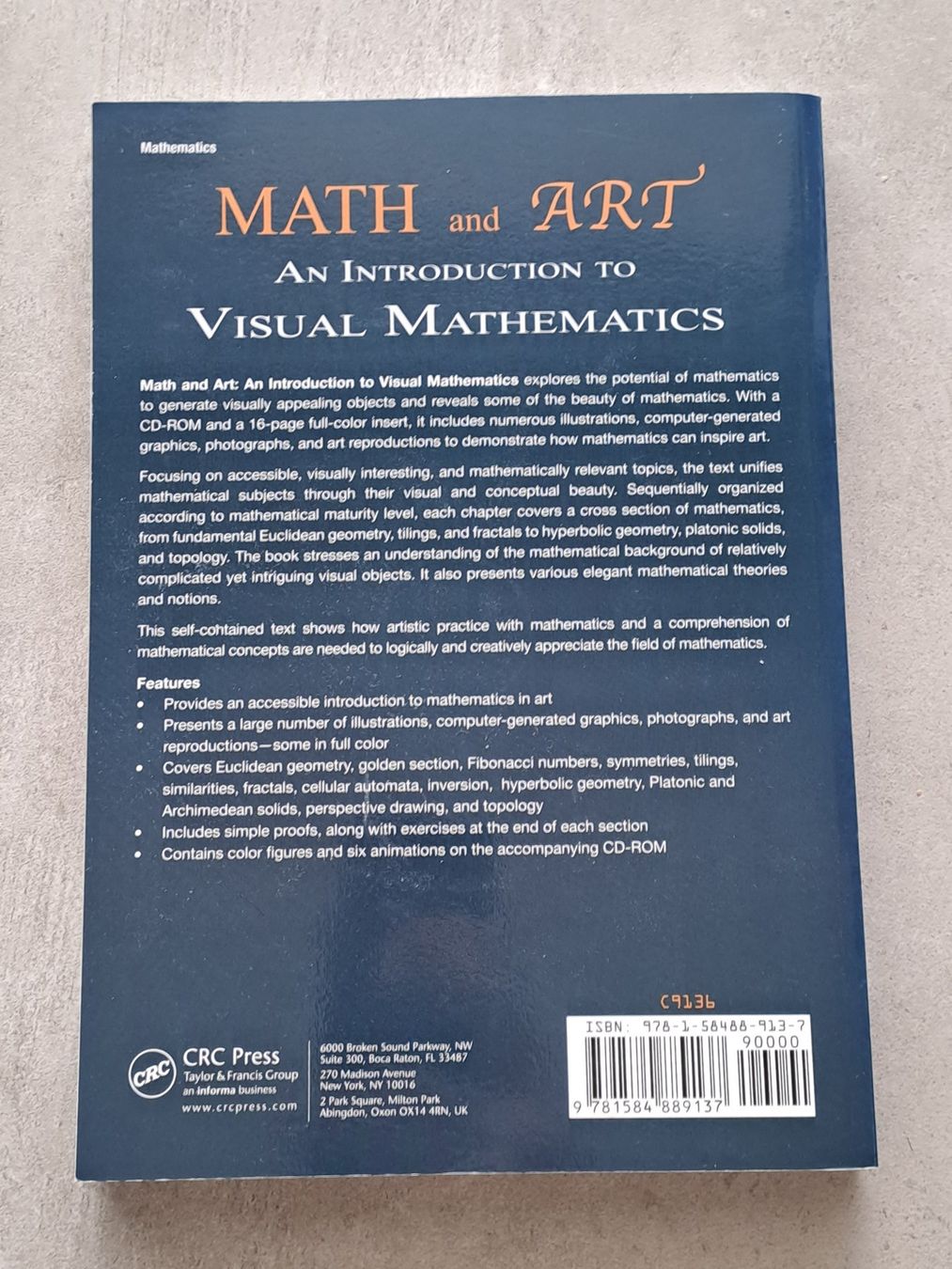 Bücher: Kalajdzievski - Math and Art inkl. CD - Mathematik – Gebraucht aus Caslano von Welaberg 1
